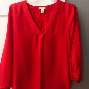Red blouse
